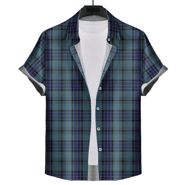 Hannay Blue Tartan Short Sleeve Button Down Shirt