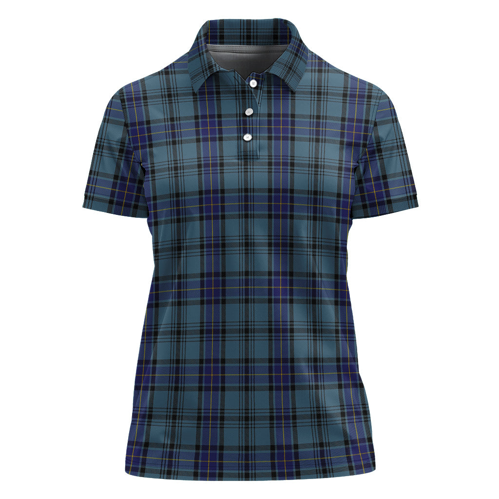 hannay-blue-tartan-polo-shirt-for-women