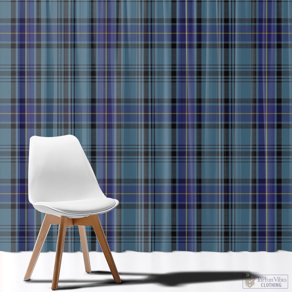 Hannay Blue Tartan Window Curtain