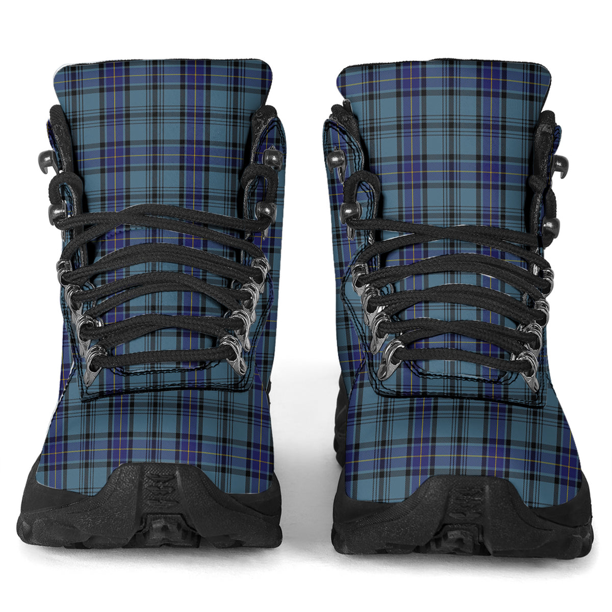 Hannay Blue Tartan Alpine Boots - Tartanvibesclothing