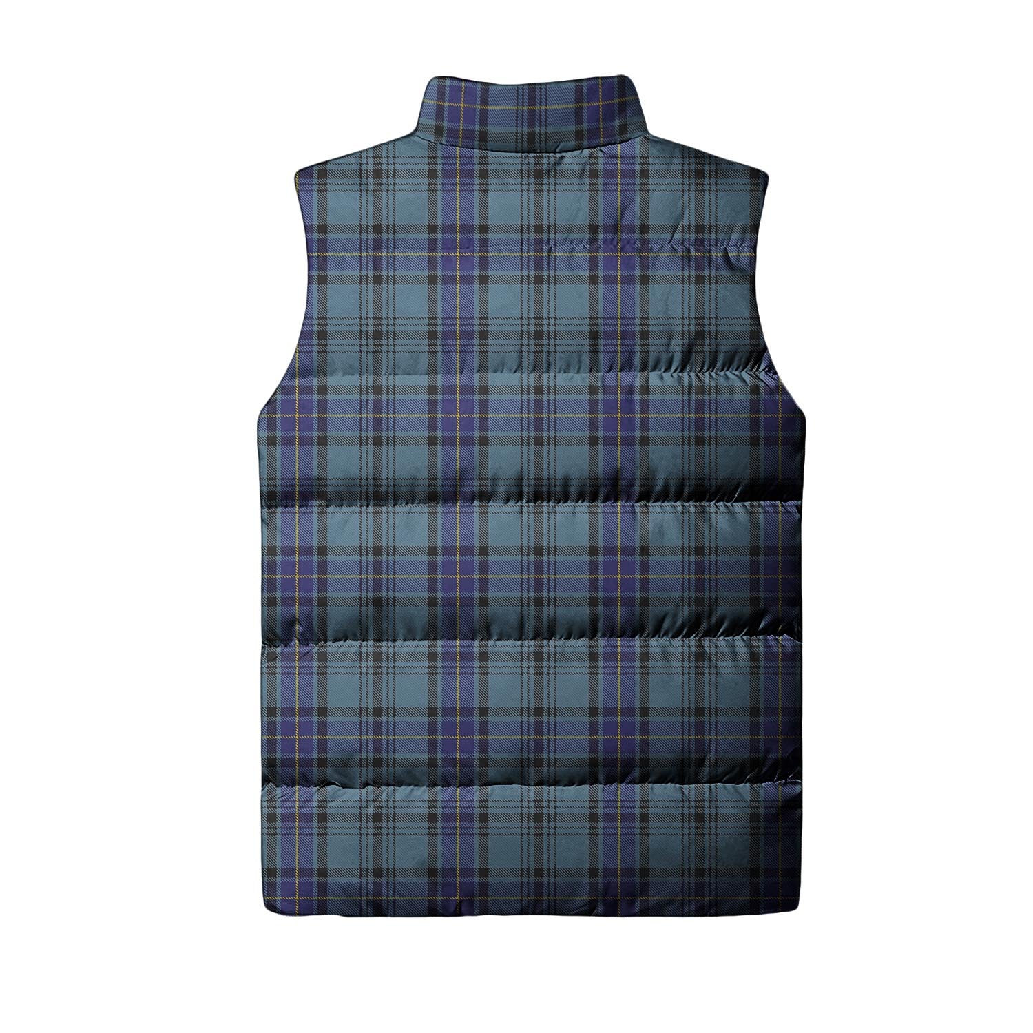 Hannay Blue Tartan Sleeveless Puffer Jacket - Tartanvibesclothing