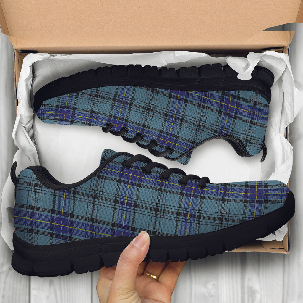 Hannay Blue Tartan Sneakers - Tartan Vibes Clothing