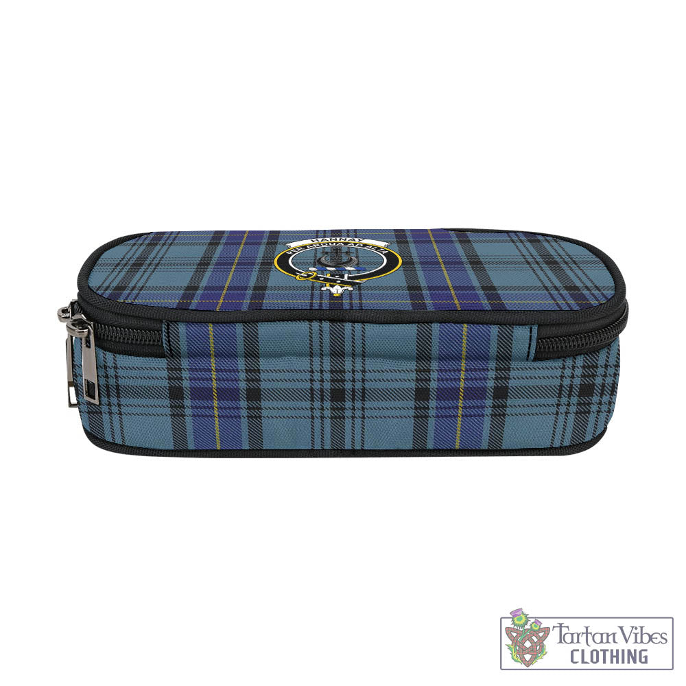 Tartan Vibes Clothing Hannay Blue Tartan Pen and Pencil Case with Family Crest