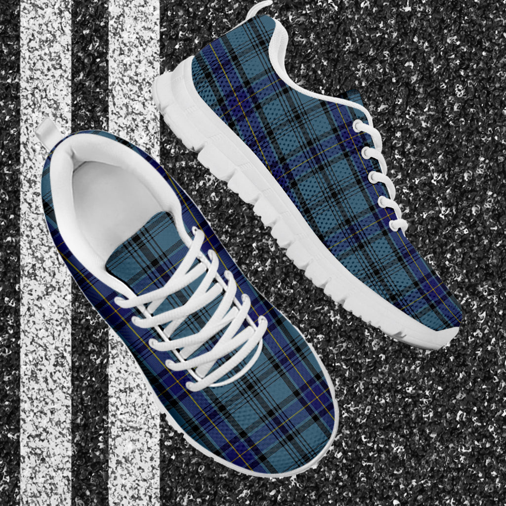 Hannay Blue Tartan Sneakers - Tartan Vibes Clothing