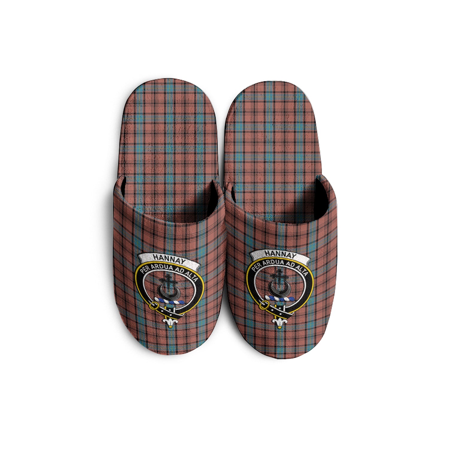 Hannay Dress Tartan Home Slippers with Family Crest - Tartanvibesclothing