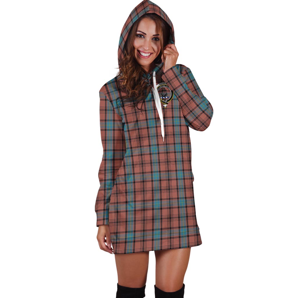 Hannay Dress Tartan Hoodie Dress with Family Crest - Tartan Vibes Clothing