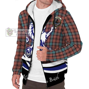 Hannay Dress Tartan Sherpa Hoodie with Alba Gu Brath Regal Lion Emblem