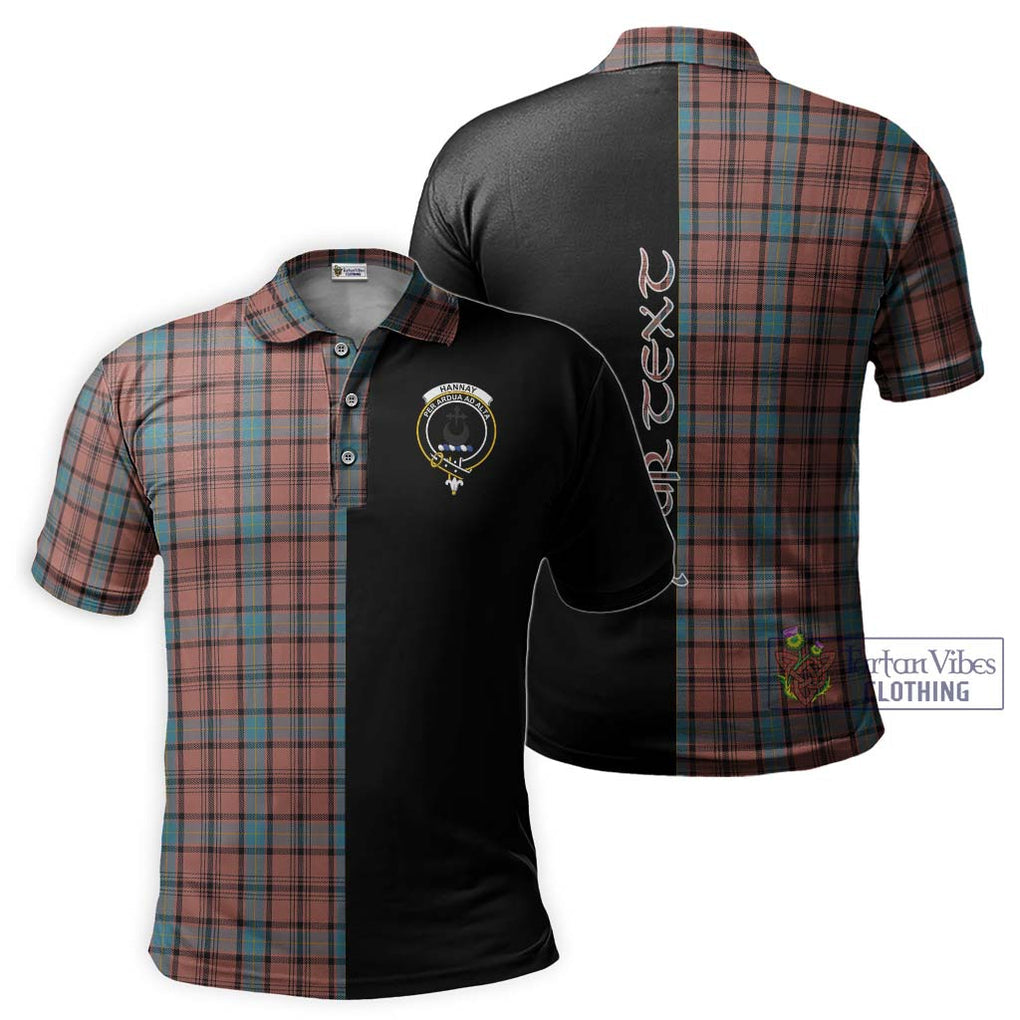 Hannay Dress Tartan Polo Shirt with Family Crest and Half Of Me Style Kid - Tartanvibesclothing Shop