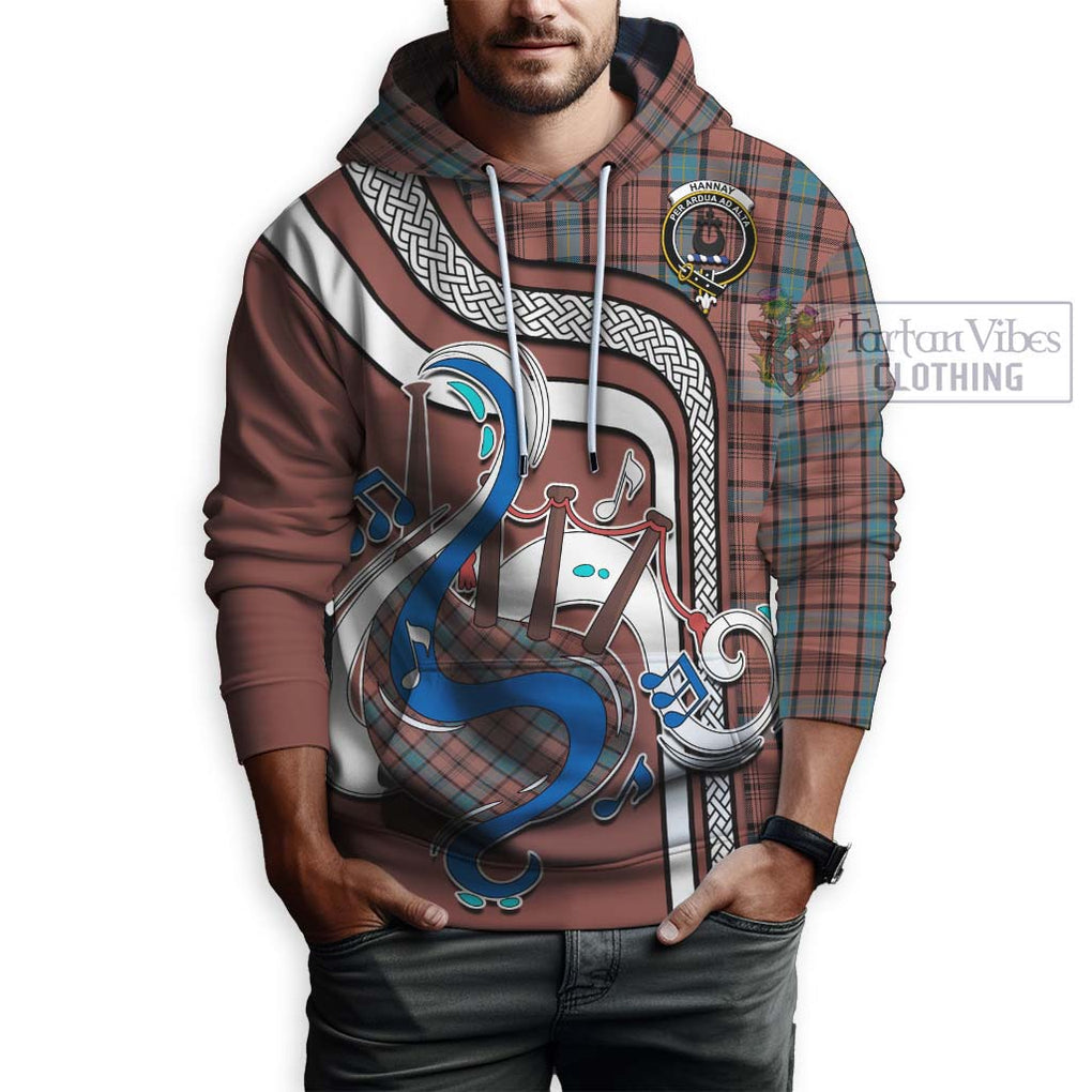 Hannay Dress Tartan Hoodie with Epic Bagpipe Style Zip Hoodie - Tartanvibesclothing Shop