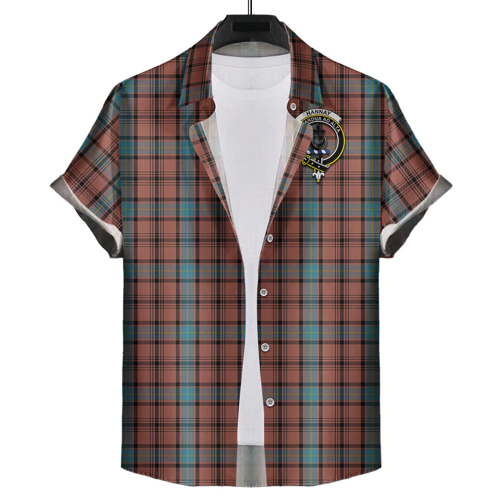 hannay-dress-tartan-short-sleeve-button-down-shirt-with-family-crest