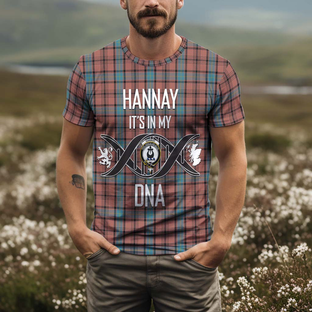 Hannay Dress Tartan T-Shirt with Family Crest DNA In Me Style Kid's Shirt - Tartan Vibes Clothing