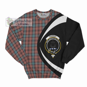 Hannay Dress Tartan Sweatshirt with Family Crest Circle Style