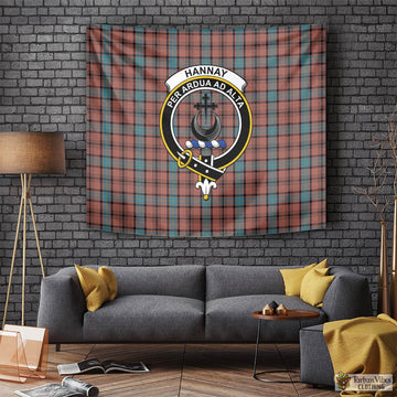 Hannay Dress Tartan Tapestry Wall Hanging and Home Decor for Room with Family Crest