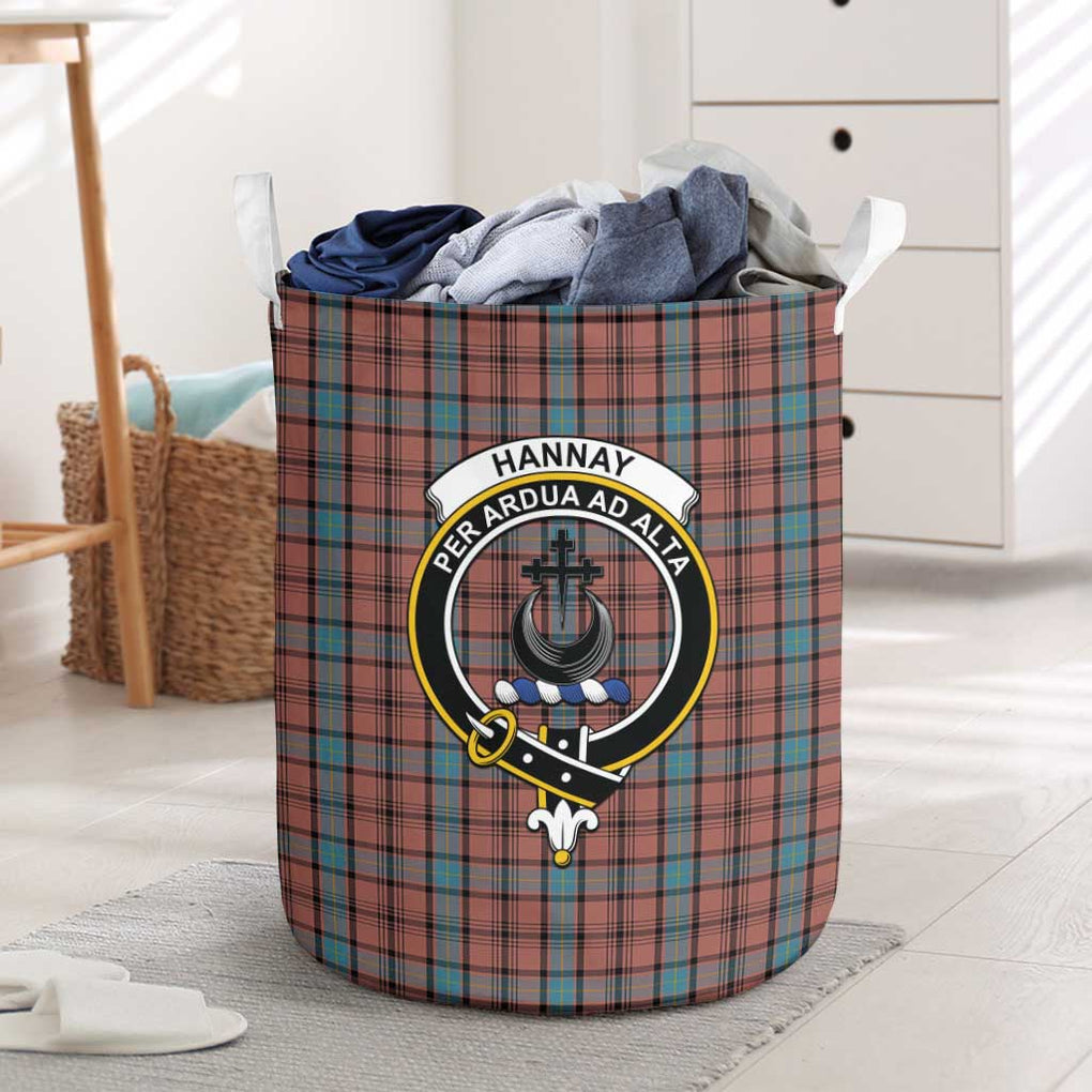 Hannay Dress Tartan Laundry Basket with Family Crest One Size - Tartanvibesclothing Shop