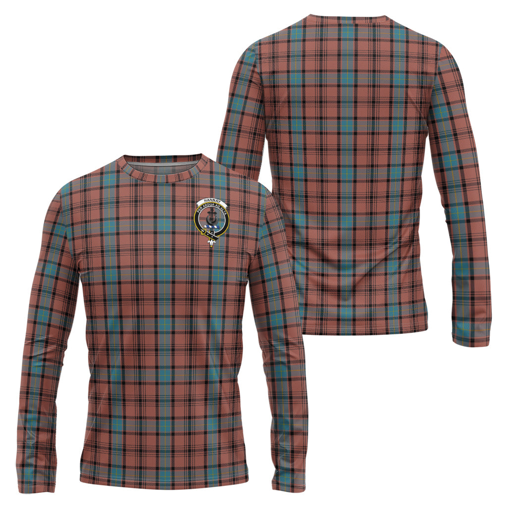 hannay-dress-tartan-long-sleeve-t-shirt-with-family-crest