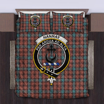 Hannay Dress Tartan Quilt Bed Set with Family Crest