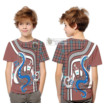 Hannay Dress Tartan Kid T-Shirt with Epic Bagpipe Style