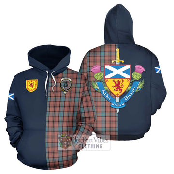 Hannay Dress Tartan Hoodie Alba with Scottish Lion Royal Arm Half Style