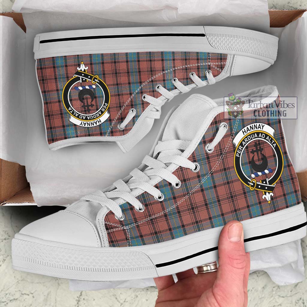 Tartan Vibes Clothing Hannay Dress Tartan High Top Shoes with Family Crest