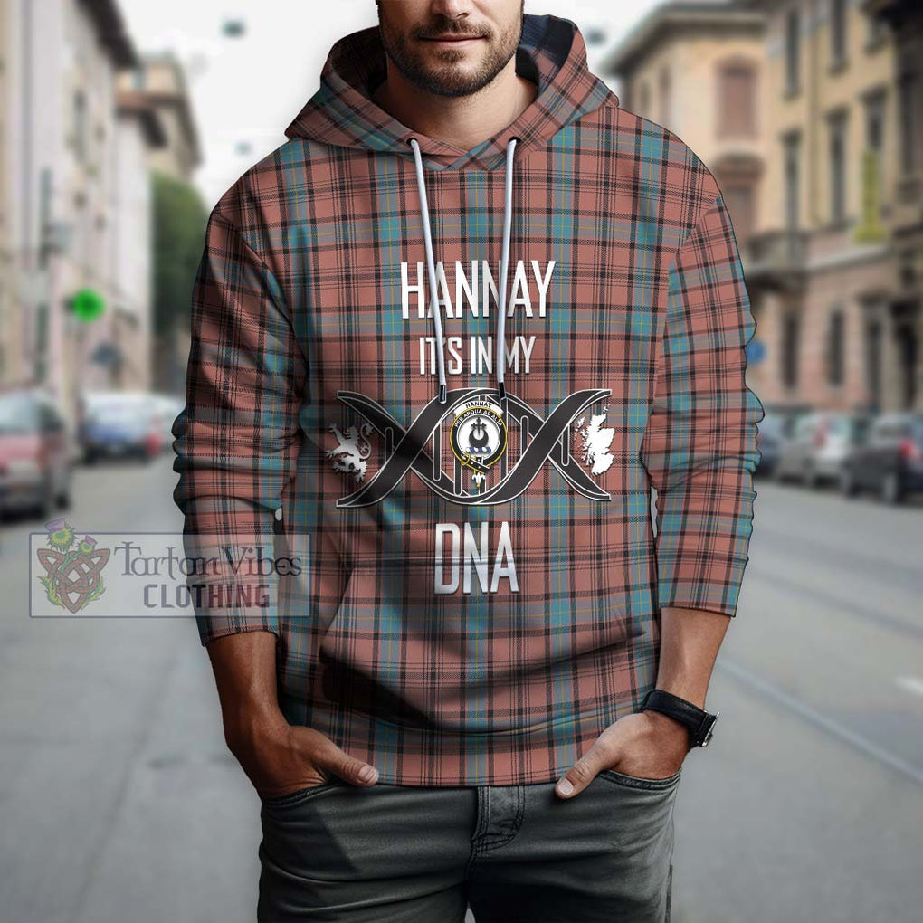 Hannay Dress Tartan Hoodie with Family Crest DNA In Me Style Pullover Hoodie - Tartanvibesclothing Shop