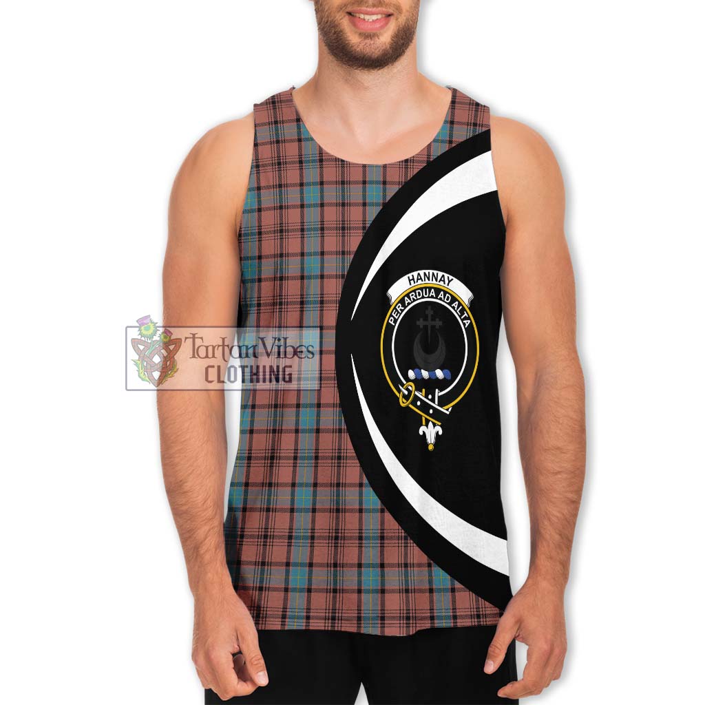 Hannay Dress Tartan Men's Tank Top with Family Crest Circle Style Men - Tartan Vibes Clothing