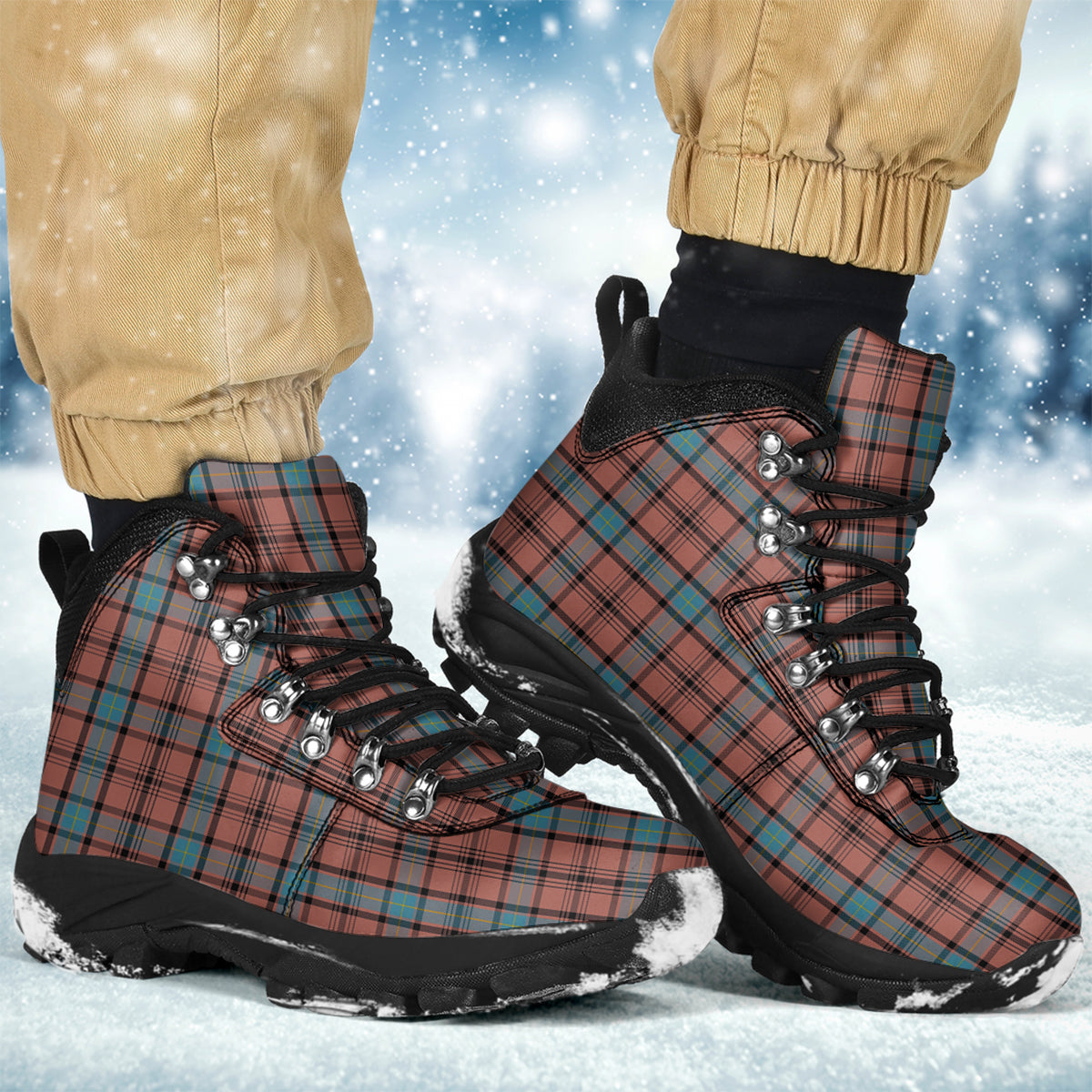 Hannay Dress Tartan Alpine Boots - Tartanvibesclothing