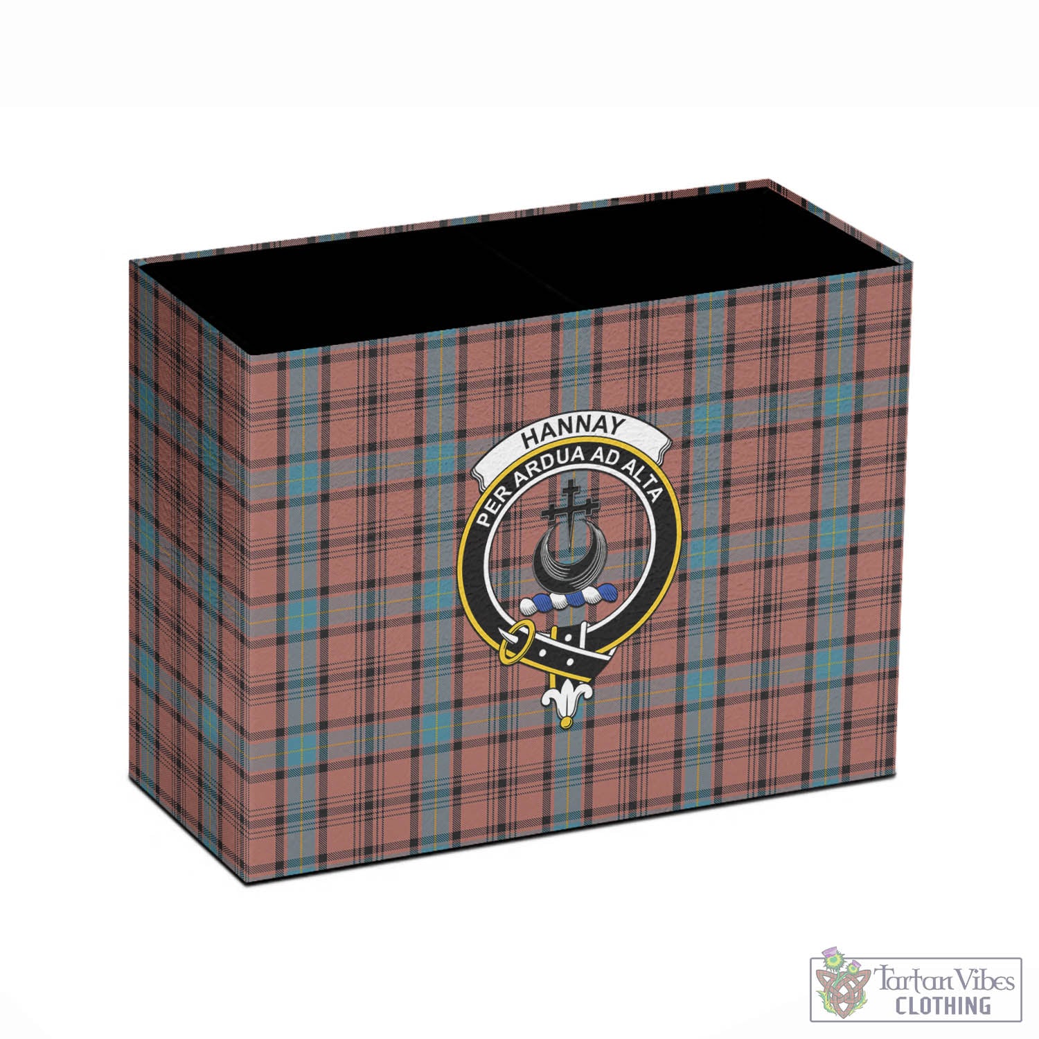 Tartan Vibes Clothing Hannay Dress Tartan Pen Holder with Family Crest