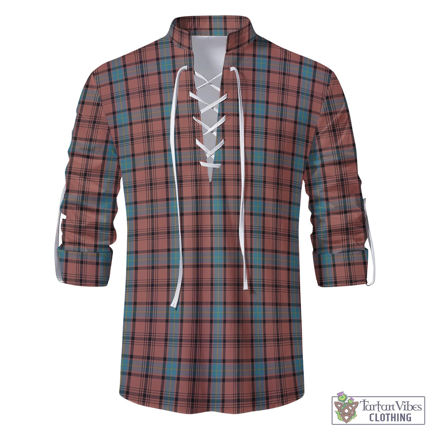 Tartan Vibes Clothing Hannay Dress Tartan Men's Scottish Traditional Jacobite Ghillie Kilt Shirt