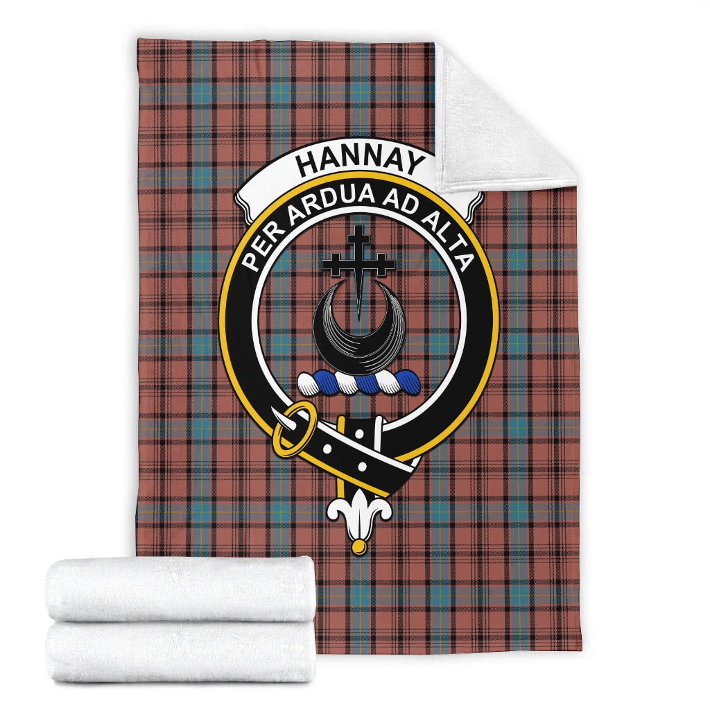 hannay-dress-tartab-blanket-with-family-crest