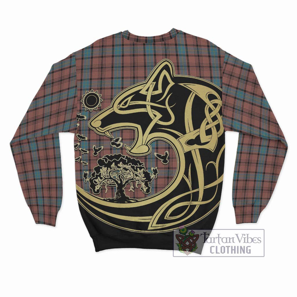 Hannay Dress Tartan Sweatshirt with Family Crest Celtic Wolf Style - Tartan Vibes Clothing