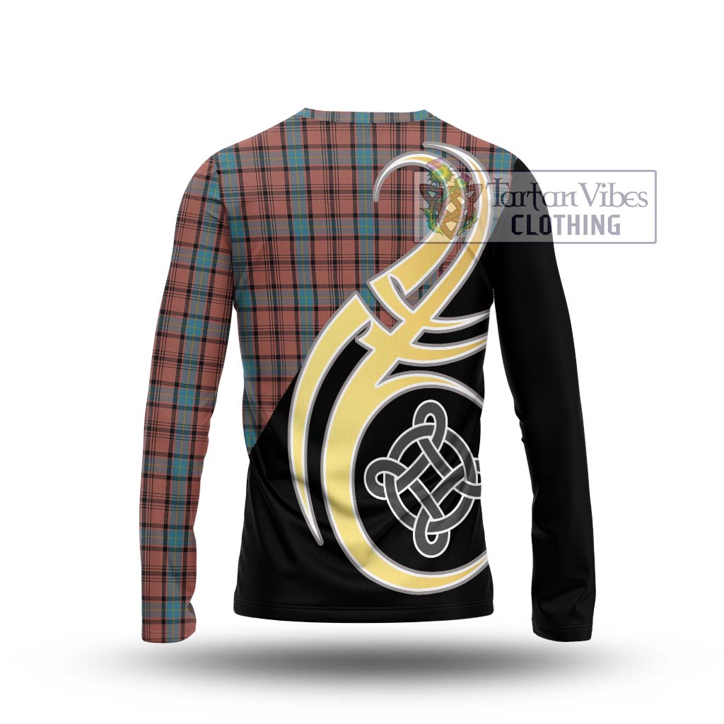 Hannay Dress Tartan Long Sleeve T-Shirt with Family Crest and Celtic Symbol Style - Tartan Vibes Clothing