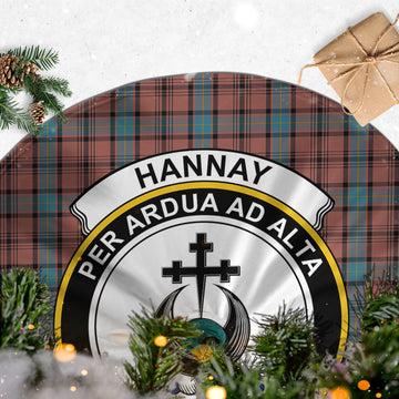 Hannay Dress Tartan Christmas Tree Skirt with Family Crest