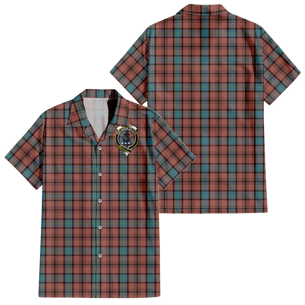 hannay-dress-tartan-short-sleeve-button-down-shirt-with-family-crest