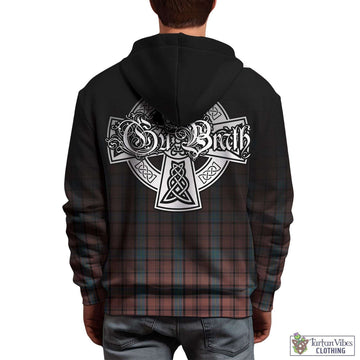 Hannay Dress Tartan Hoodie Featuring Alba Gu Brath Family Crest Celtic Inspired