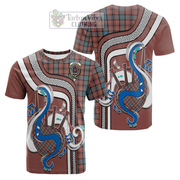 Hannay Dress Tartan Cotton T-shirt with Epic Bagpipe Style