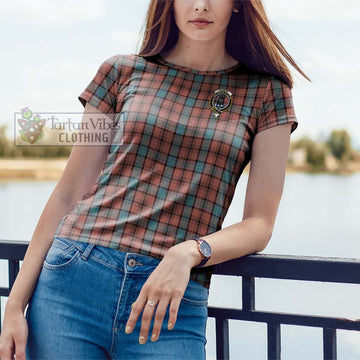 Hannay Dress Tartan Cotton T-Shirt with Family Crest