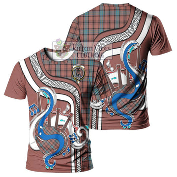 Hannay Dress Tartan T-Shirt with Epic Bagpipe Style