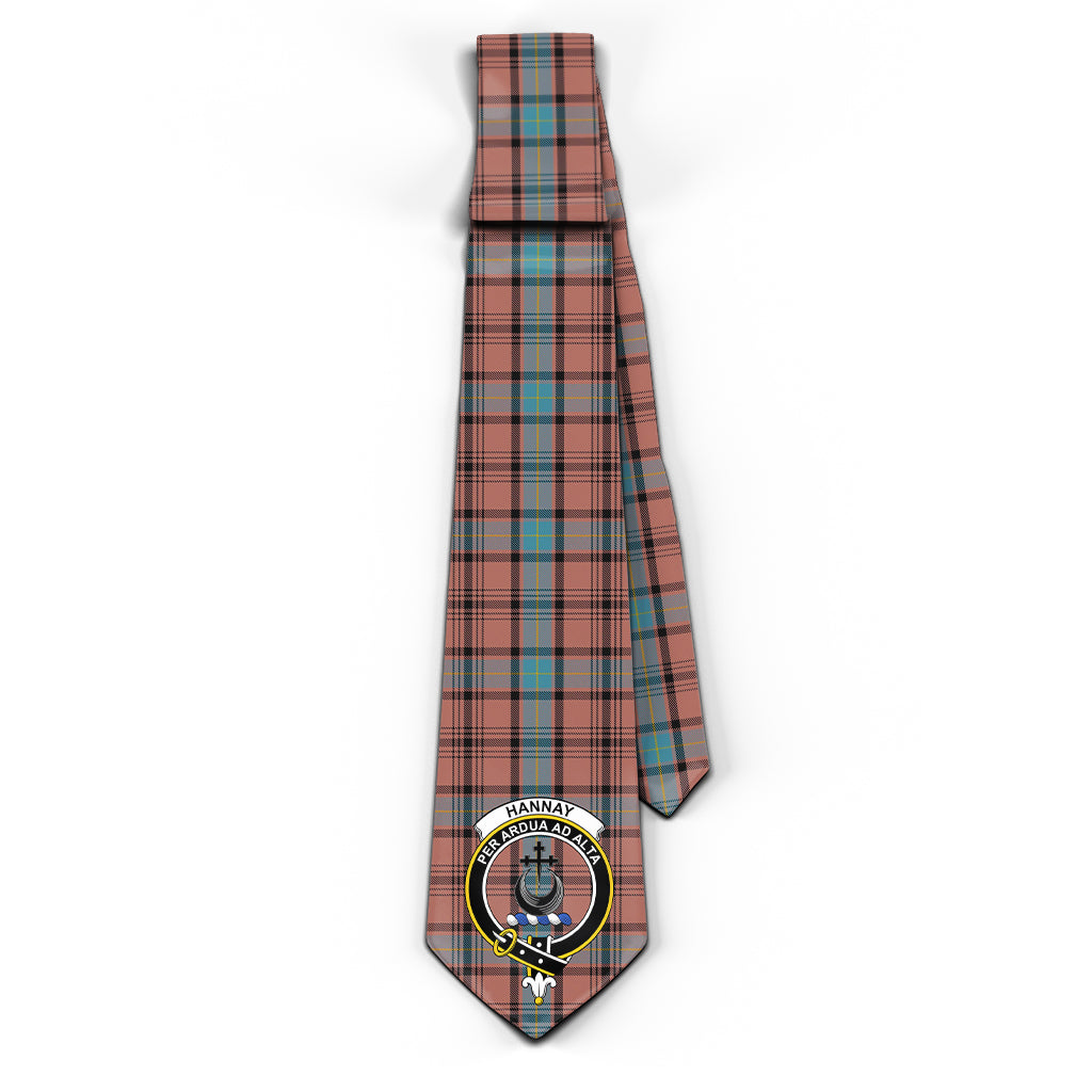 Hannay Dress Tartan Classic Necktie with Family Crest - Tartan Vibes Clothing