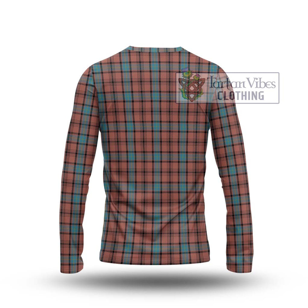 Hannay Dress Tartan Long Sleeve T-Shirt with Family Crest DNA In Me Style - Tartanvibesclothing Shop