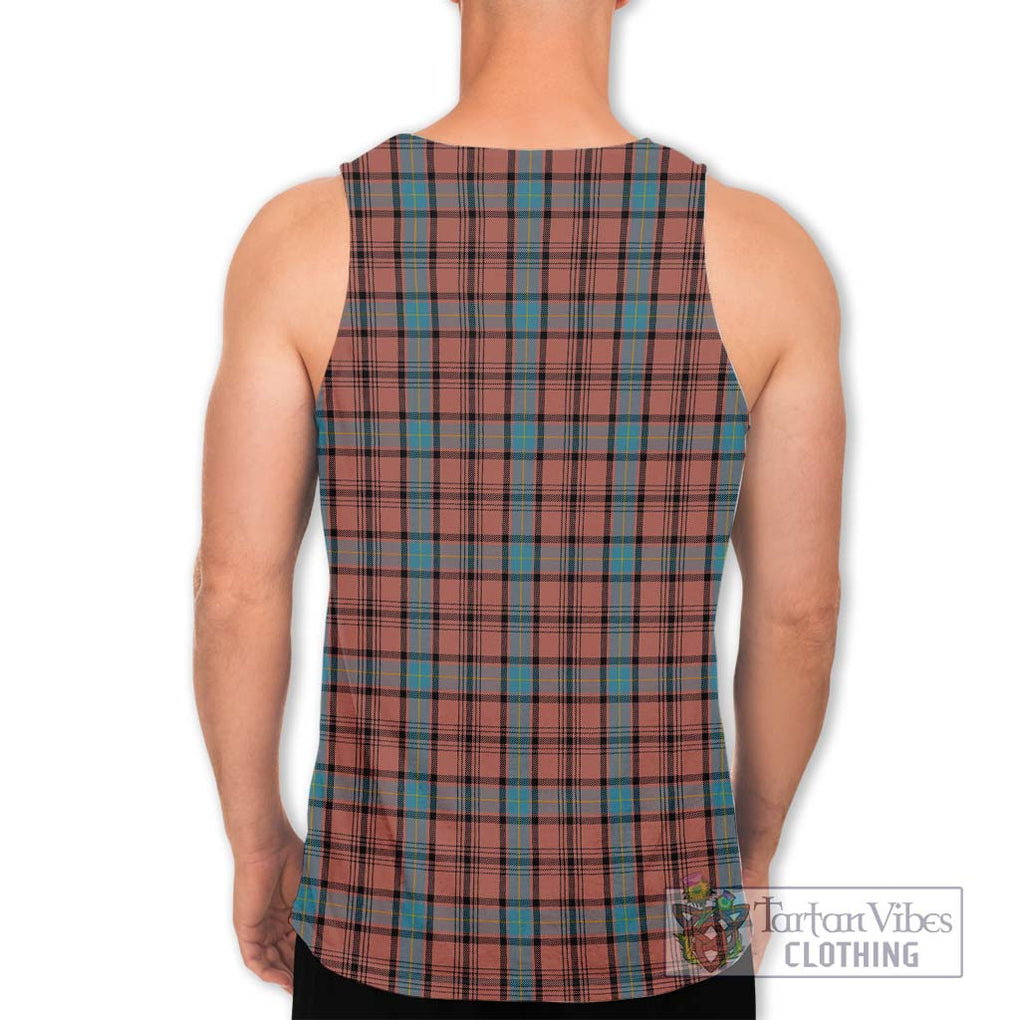 Hannay Dress Tartan Men's Tank Top with Family Crest DNA In Me Style - Tartanvibesclothing Shop