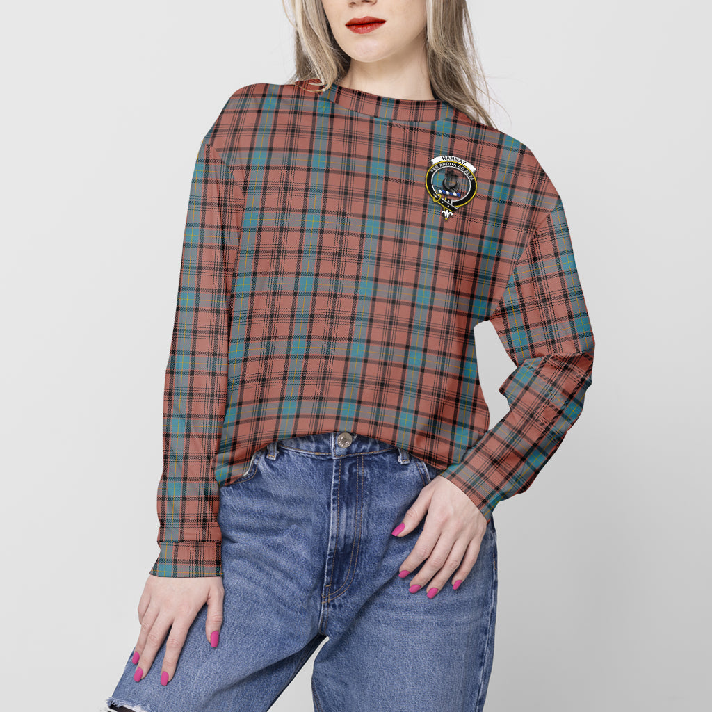 Hannay Dress Tartan Sweatshirt with Family Crest - Tartan Vibes Clothing