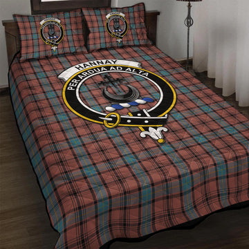 Hannay Dress Tartan Quilt Bed Set with Family Crest