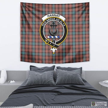 Hannay Dress Tartan Tapestry Wall Hanging and Home Decor for Room with Family Crest