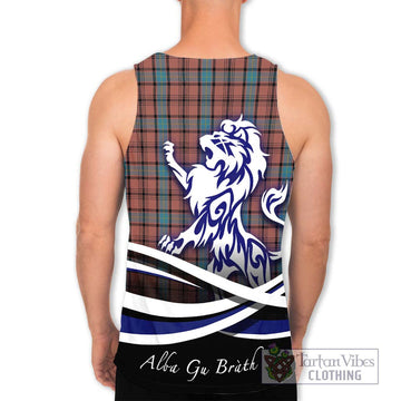 Hannay Dress Tartan Men's Tank Top with Alba Gu Brath Regal Lion Emblem