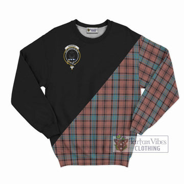 Hannay Dress Tartan Sweatshirt with Family Crest and Military Logo Style