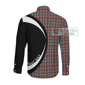 Hannay Dress Tartan Long Sleeve Button Up with Family Crest Circle Style