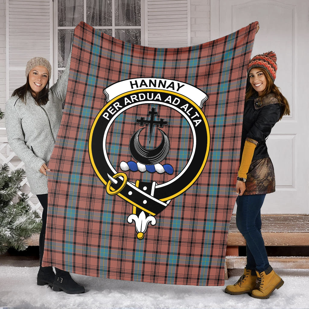 hannay-dress-tartab-blanket-with-family-crest