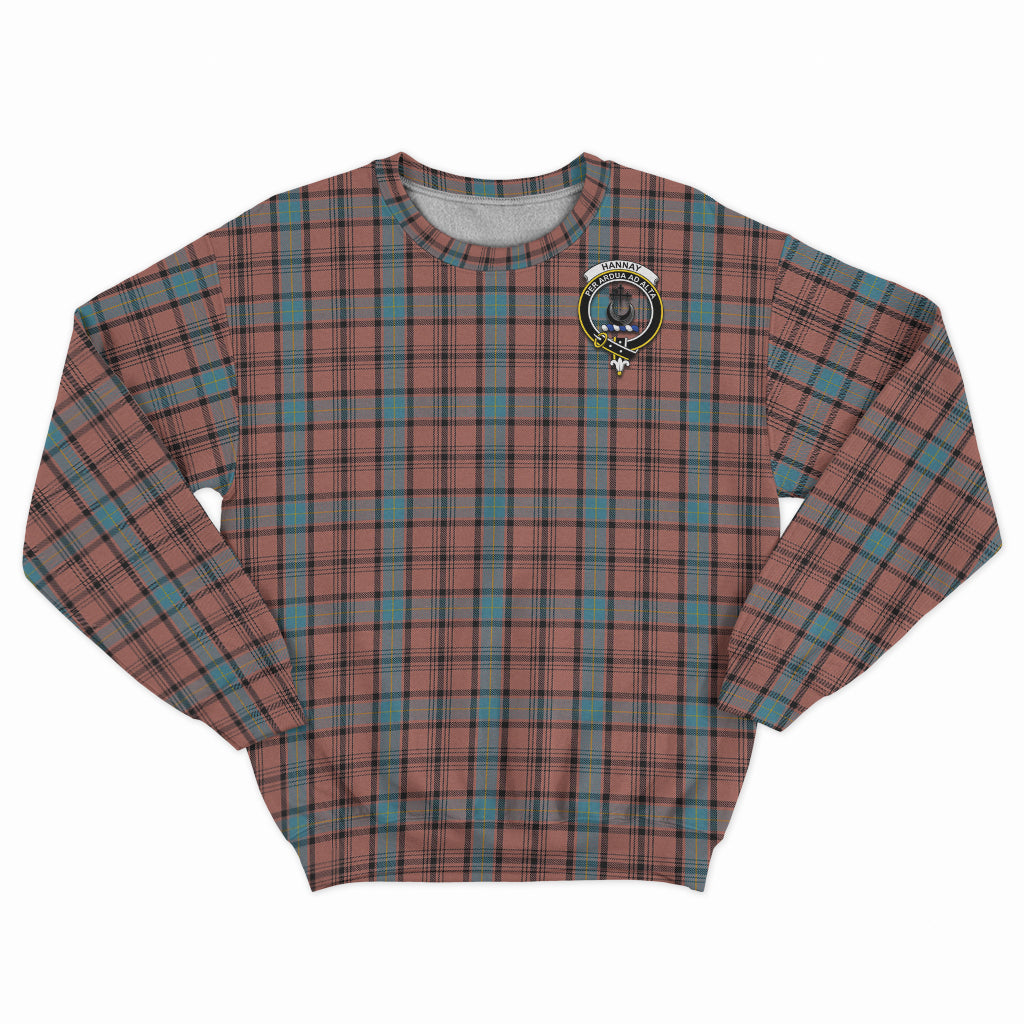 Hannay Dress Tartan Sweatshirt with Family Crest - Tartan Vibes Clothing