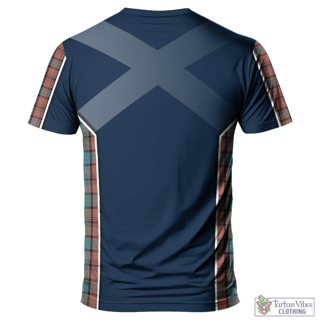 Tartan Vibes Clothing Hannay Dress Tartan T-Shirt with Family Crest and Lion Rampant Vibes Sport Style