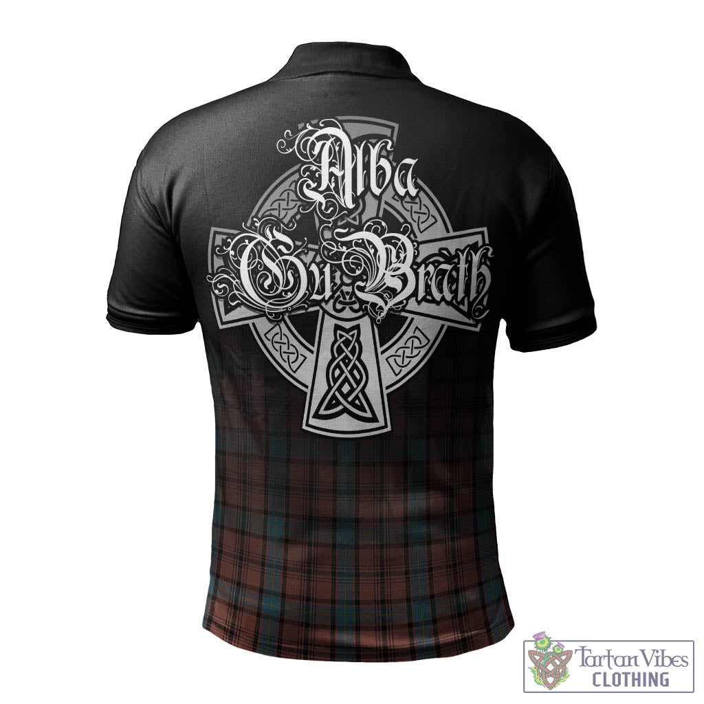 Tartan Vibes Clothing Hannay Dress Tartan Polo Shirt Featuring Alba Gu Brath Family Crest Celtic Inspired